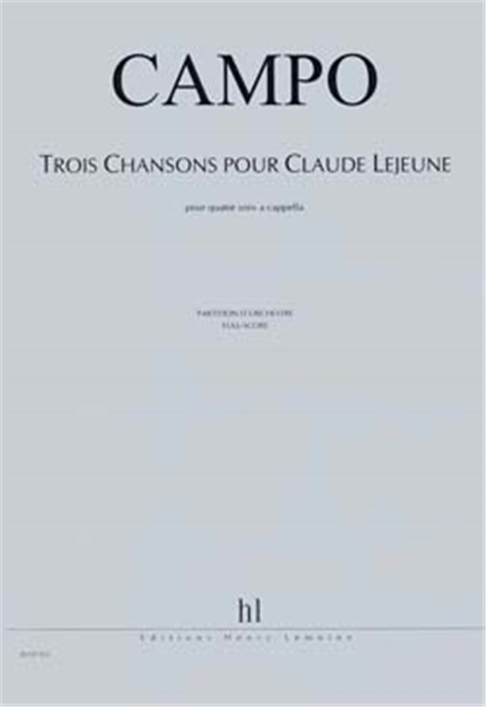 Chansons pour Claude Lejeune (3)